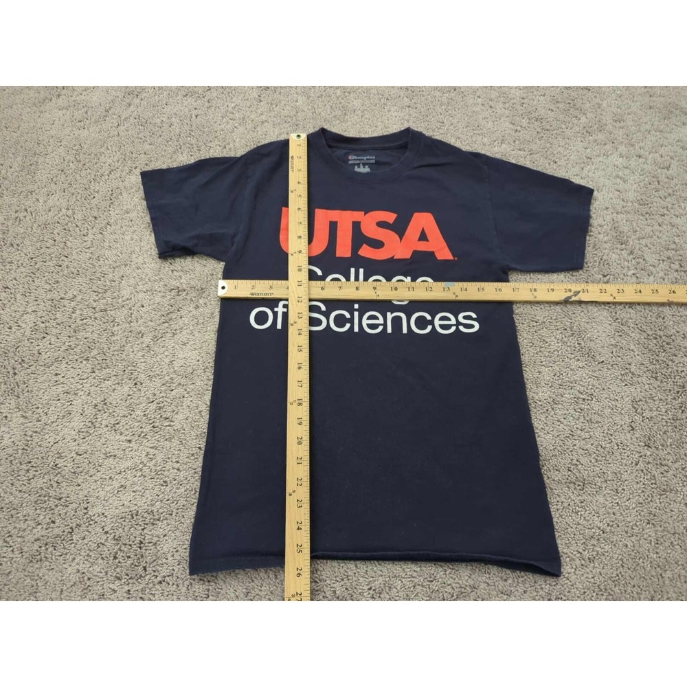 UTSA College of Sciences T‎ Shirt Mens S Champion Authentic Athletic Wear Blue - Picture 4 of 6
